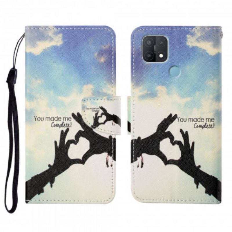 Peněženková Pouzdra Na Oppo A15 Kompletní S Lankem