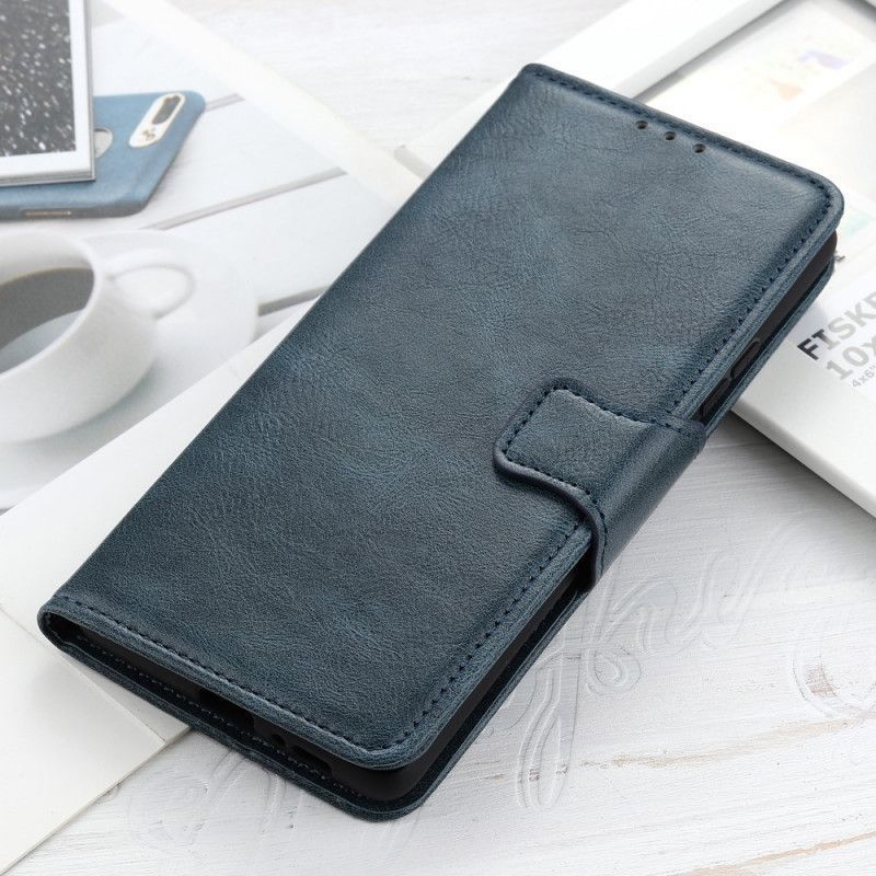 Peněženková Pouzdra Na Oppo A74 4g Kožený Efekt Oboustranné Spony