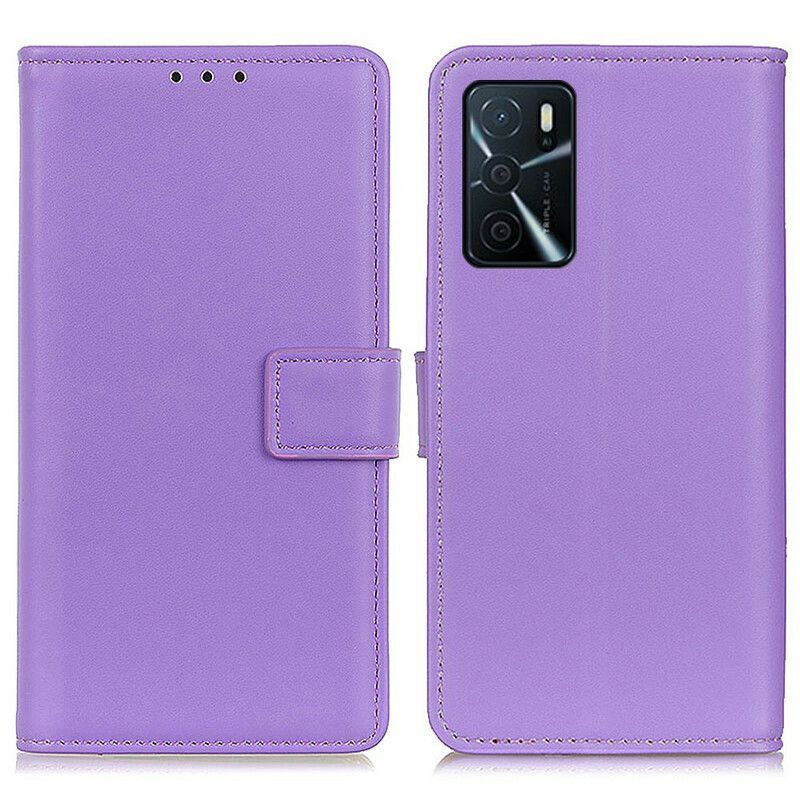 Peněženková Pouzdra Oppo A16 / A16s Jednoduchá Imitace Kůže