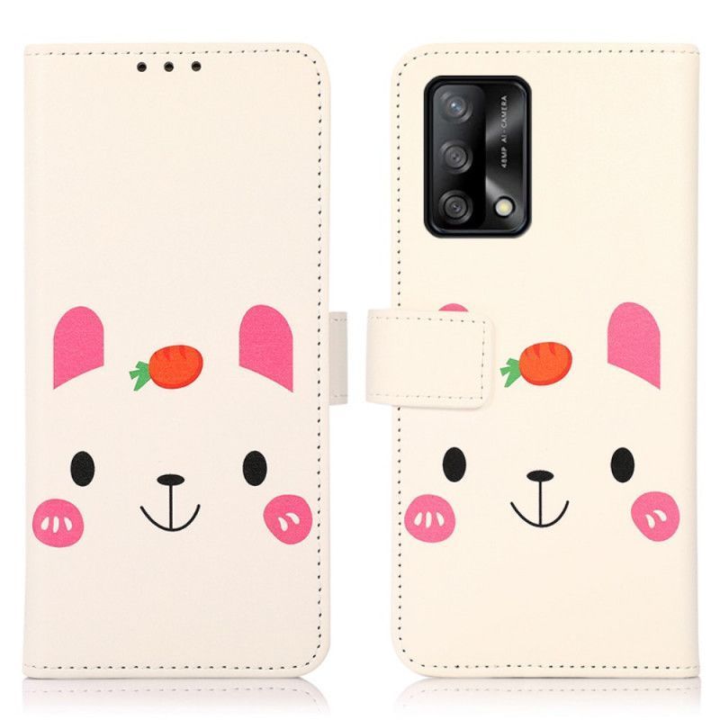 Peněženková Pouzdra Oppo A74 4g Zábavná Karikatura