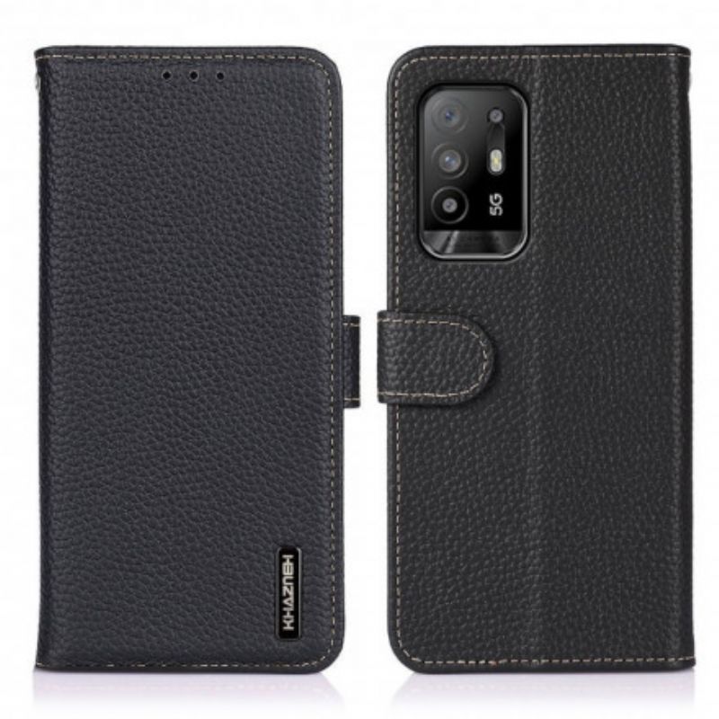 Peněženková Pouzdra Oppo A94 5g Liči Khazneh Kůže