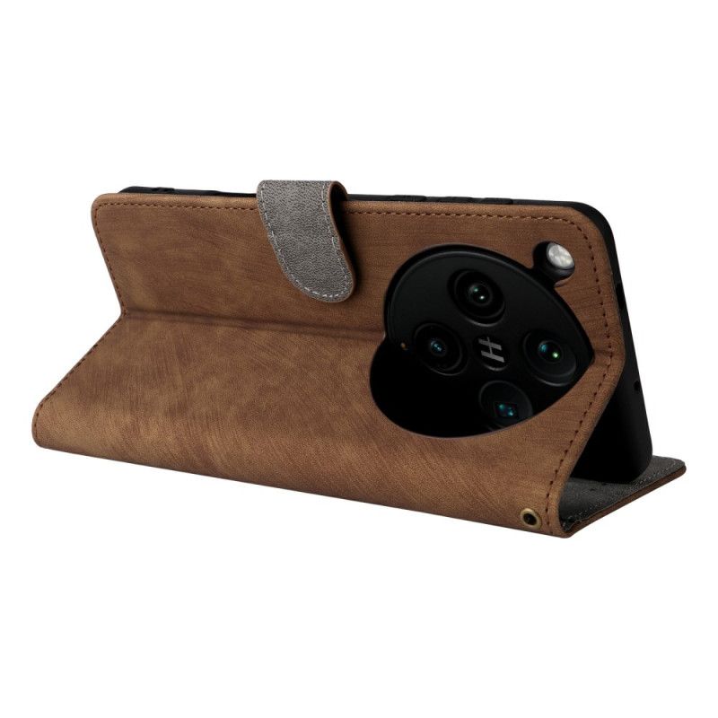 Peněženková Pouzdra Oppo Find X8 Pro Kryty Na Mobil Semišový Efekt Rfid Ochrana