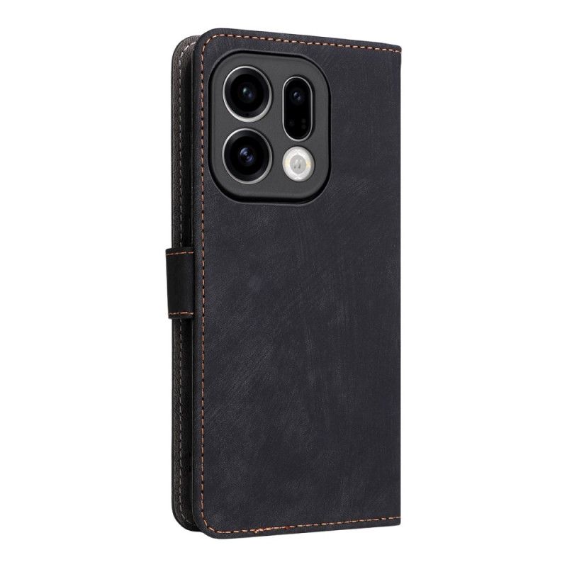 Peněženková Pouzdra Oppo Find X9 5g Kryty Na Mobil Semišový Efekt S Páskem