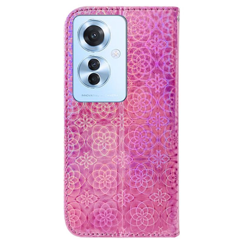 Peněženková Pouzdra Oppo Reno 11f 5g Kryty Na Mobil Strappy Disco Style