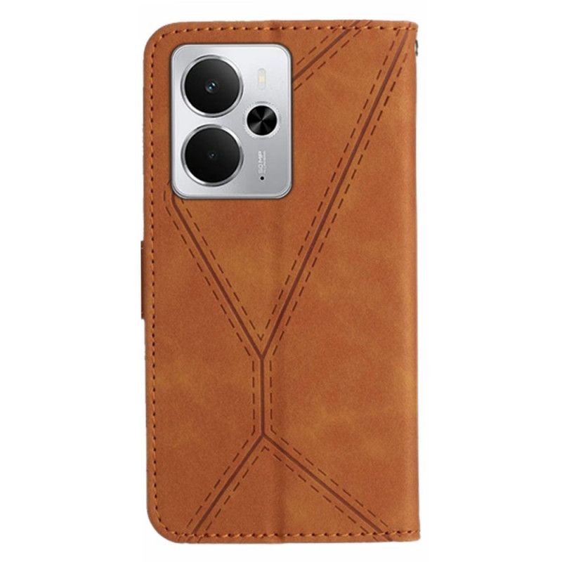 Peněženková Pouzdra Realme 14 5g Pruhy A Proužky