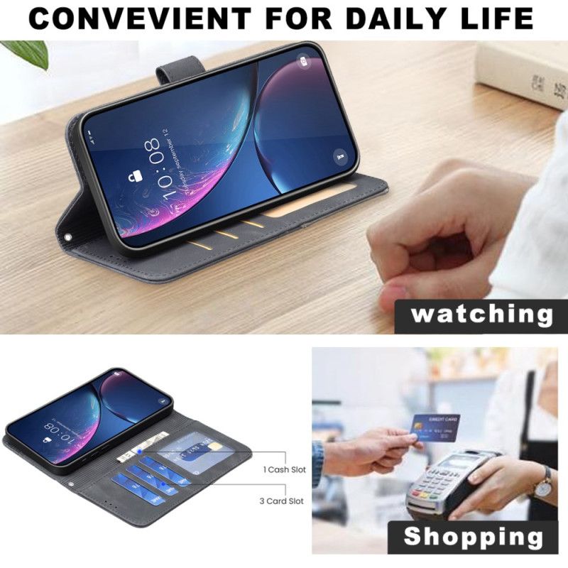 Peněženková Pouzdra Realme 14 Pro 5g Binfen Barva Geometrický Vzor