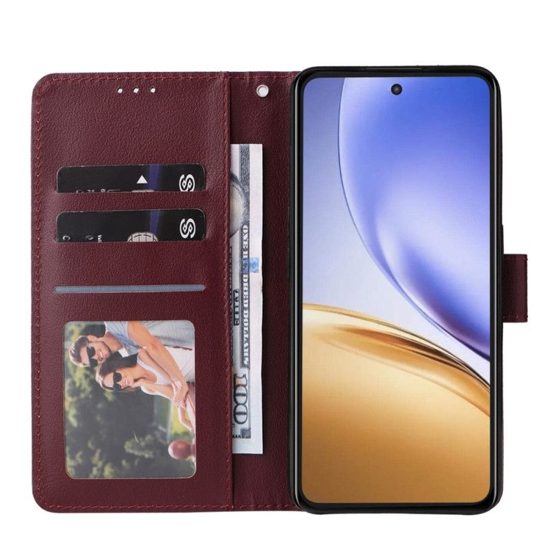 Peněženková Pouzdra Realme 14t 5g Kryty Na Mobil Jednobarevný Popruh