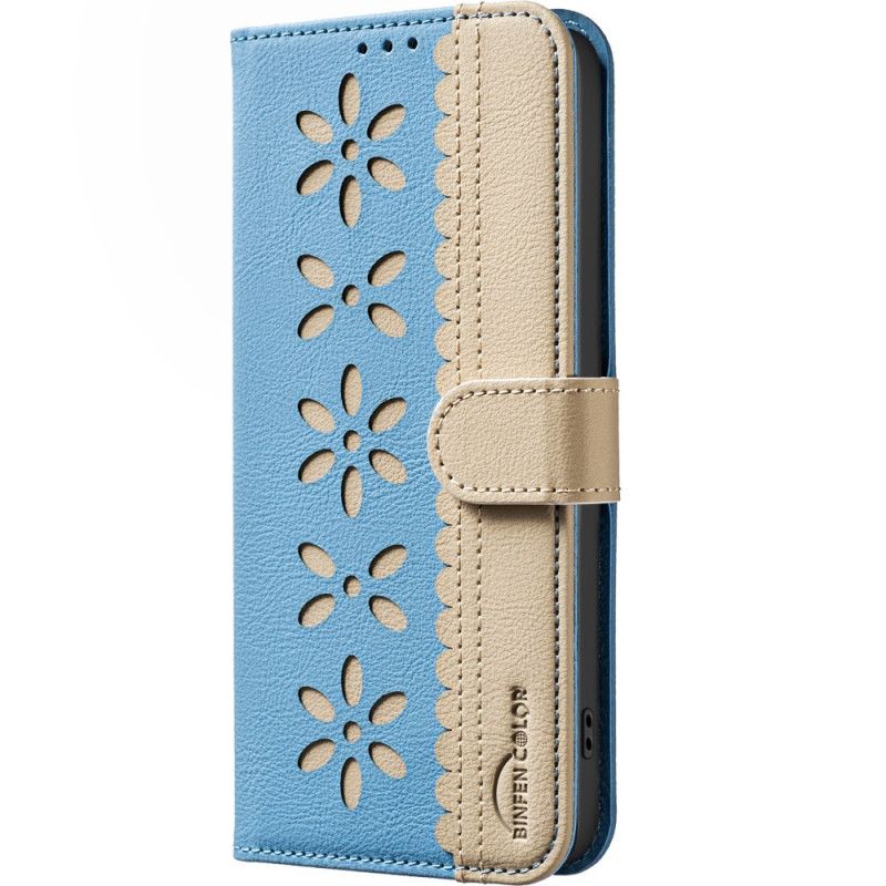 Peněženková Pouzdra Realme 14x 5g Kryty Na Mobil Květinový Vzor Barva Binfen