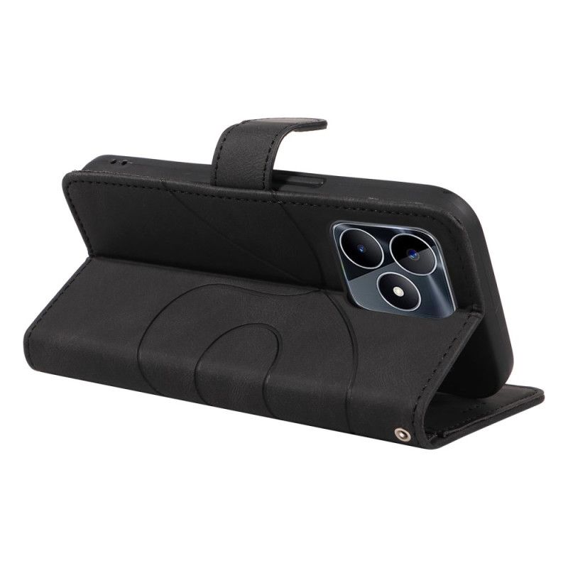 Peněženková Pouzdra Realme C53 Kryty Na Mobil Vlnité Linie