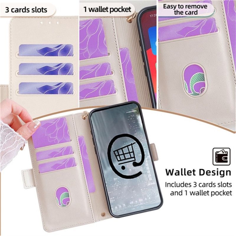 Peněženková Pouzdra Realme C71 Rfid Blokování A Zlatá Spona