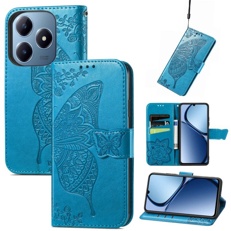 Peněženková Pouzdra Realme Note 60x Kryty Na Mobil Barokní Motýl