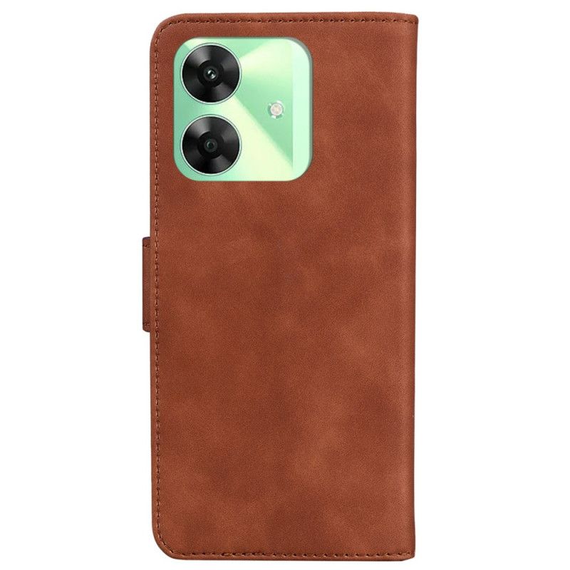 Peněženková Pouzdra Realme Note 60x Kryty Na Mobil Semišový Efekt