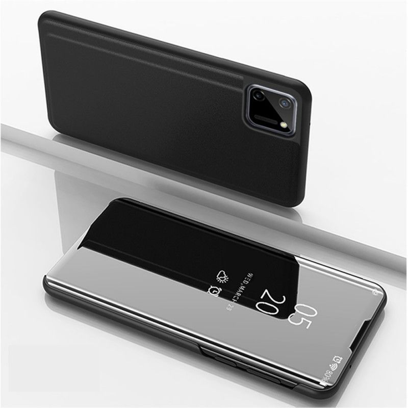 Pohledový Kryt Kryt Na Realme C11 Zrcadlo A Imitace Kůže
