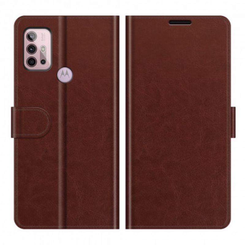 Potah Moto G30 / Moto G10 Designový Kožený Efekt