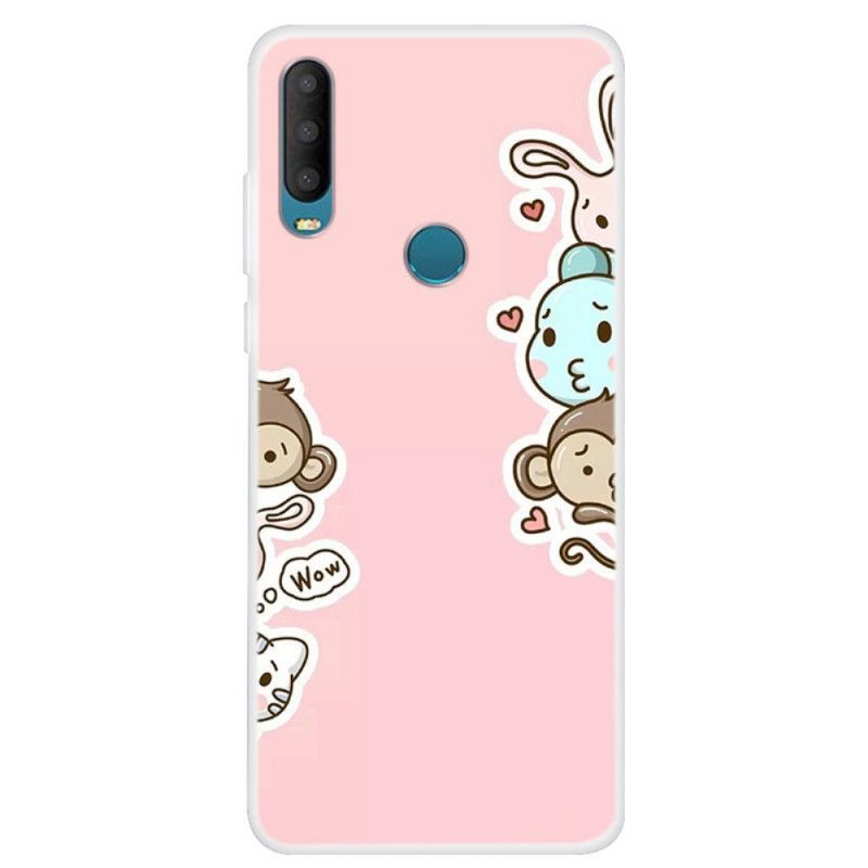 Pouzdro Alcatel 1s Zvířata Wow