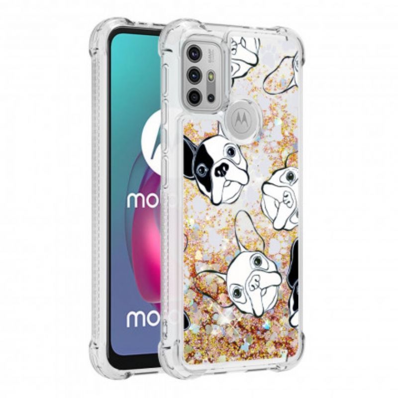 Pouzdro Moto G30 / Moto G10 Mr Glitter Dog