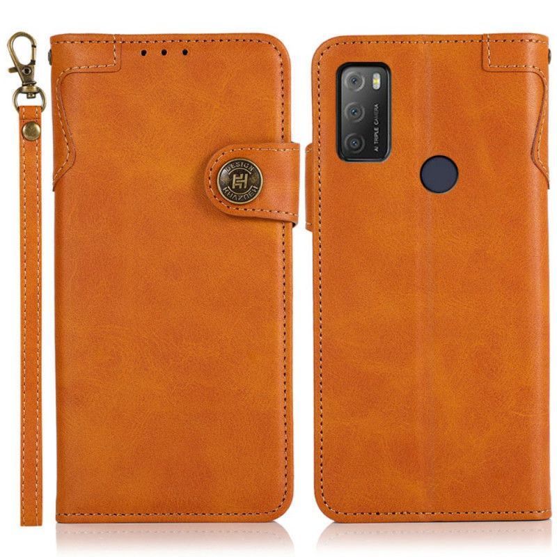 Pouzdro Na Alcatel 1s (2021) / 3l (2021) Khazneh Magnetické Tlačítko