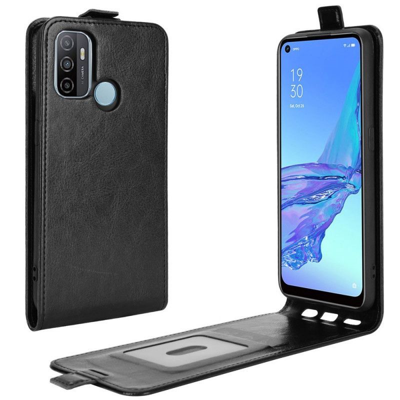 Pouzdro Na Oppo A53 / A53s S Vertikální Chlopní S Koženým Efektem