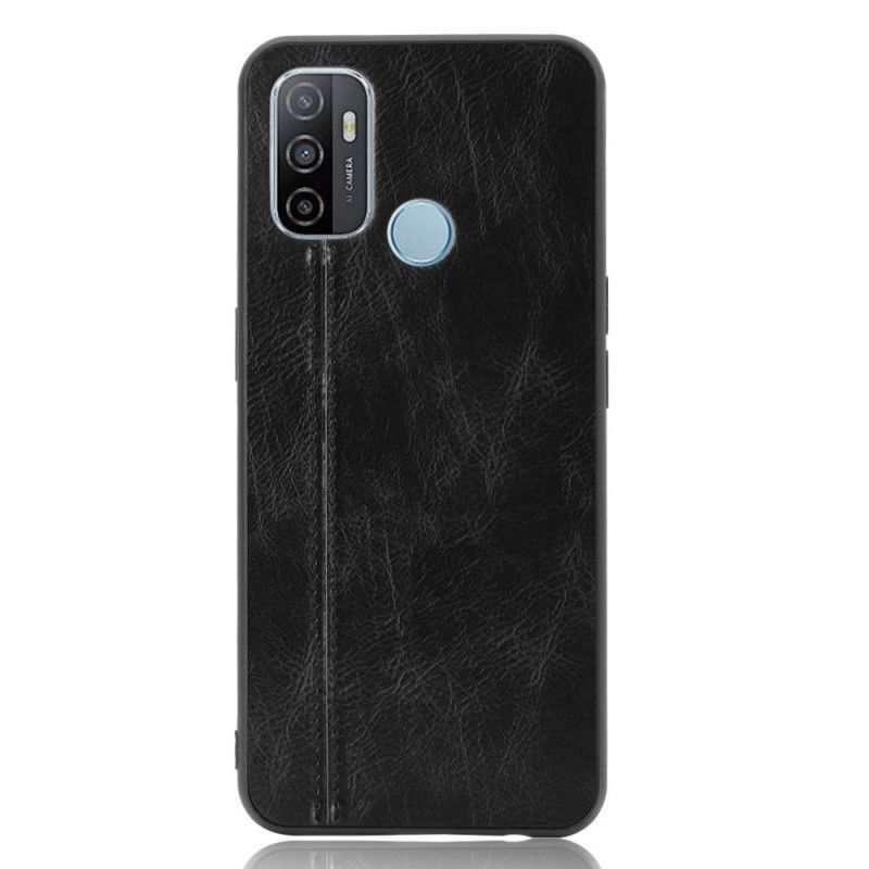 Pouzdro Oppo A53 / A53s S Prošívaným Koženým Efektem