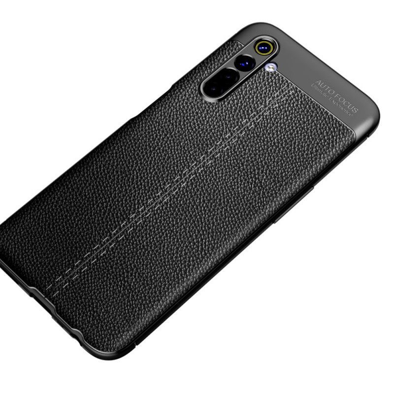 Realme X50 Dvouřadé Kožené Pouzdro S Efektem Liči