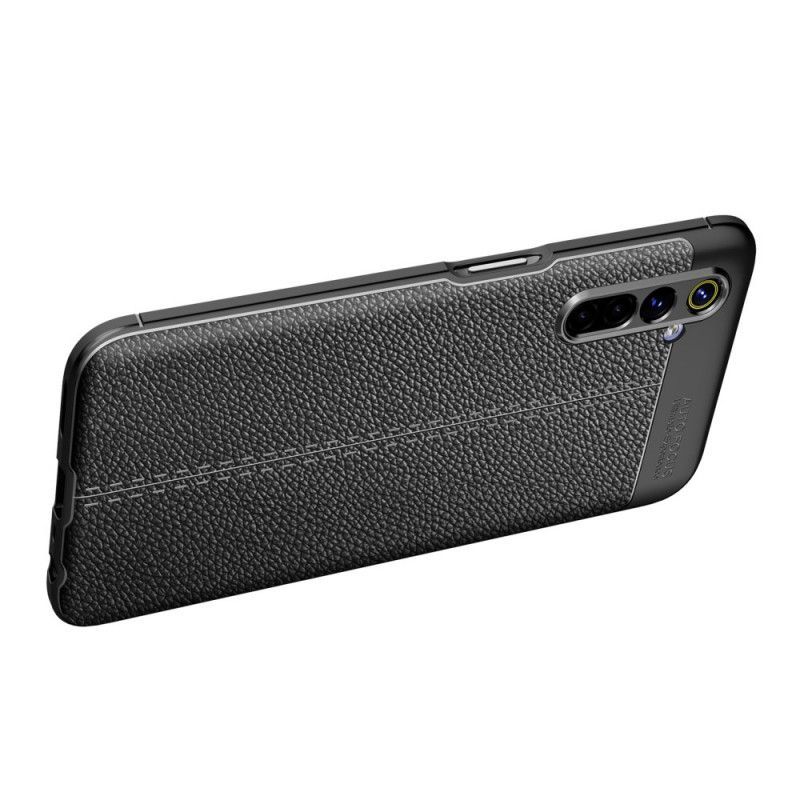 Realme X50 Dvouřadé Kožené Pouzdro S Efektem Liči