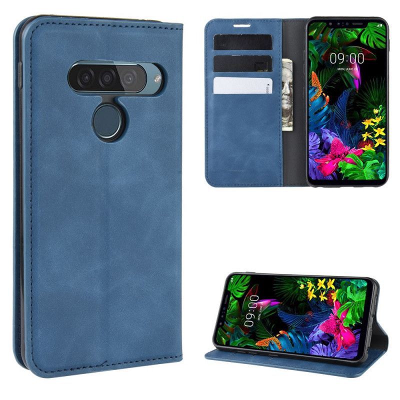 Vyklápěcí Kryt Lg G8s Thinq Chic Kožený Efekt