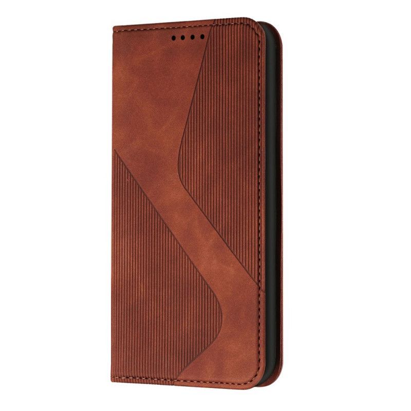 Vyklápěcí Kryt Moto E40 / E30 / E20 Kožený Styl S-design