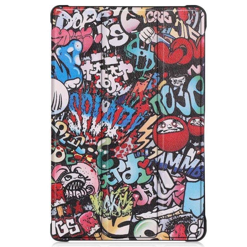 Chytré Pouzdro Kryt Samsung Galaxy Tab A7 (2020) Zesílené Graffiti