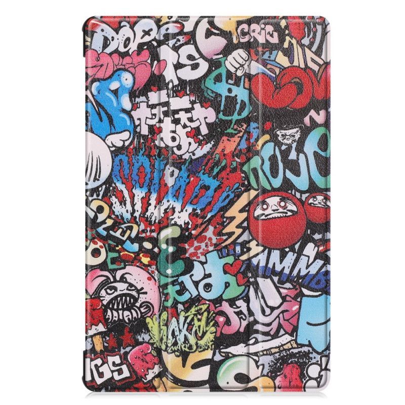 Chytré Pouzdro Kryt Samsung Galaxy Tab S6 Fun Graffiti