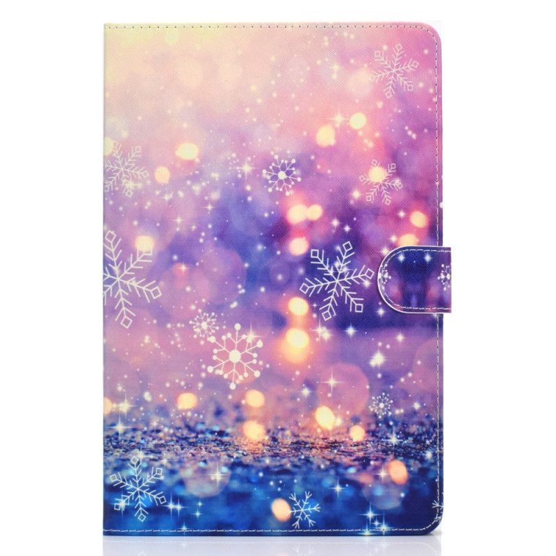 Cover Samsung Galaxy Tab A 10.1 (2019) Světlo A Sněhové Vločky