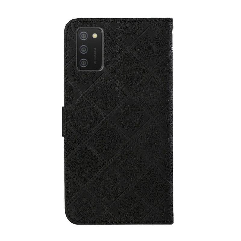 Flipové Pouzdro Na Samsung Galaxy A02s Gobelínový Vzor