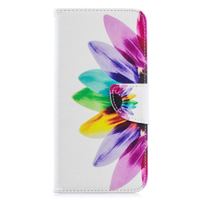 Flipové Pouzdro Na Samsung Galaxy A30 Akvarelová Květina
