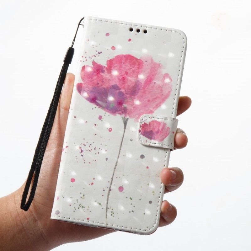 Flipové Pouzdro Na Samsung Galaxy A8 2018 3d Akvarel Mák