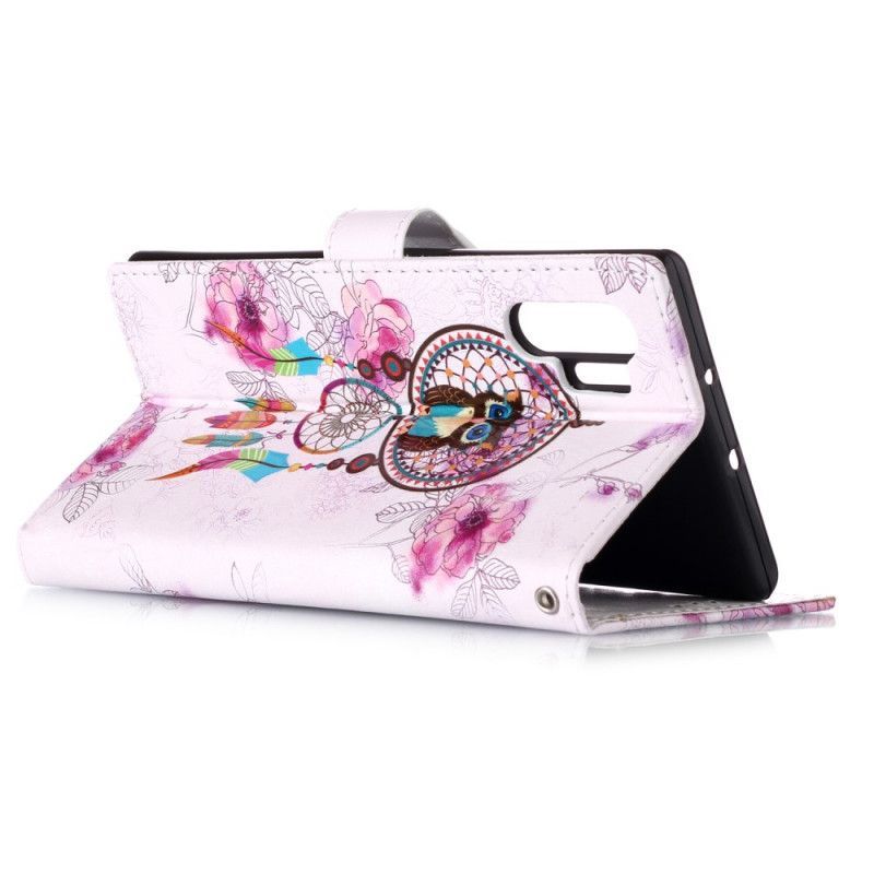 Flipové Pouzdro Na Samsung Galaxy Note 10 Plus Královská Sova