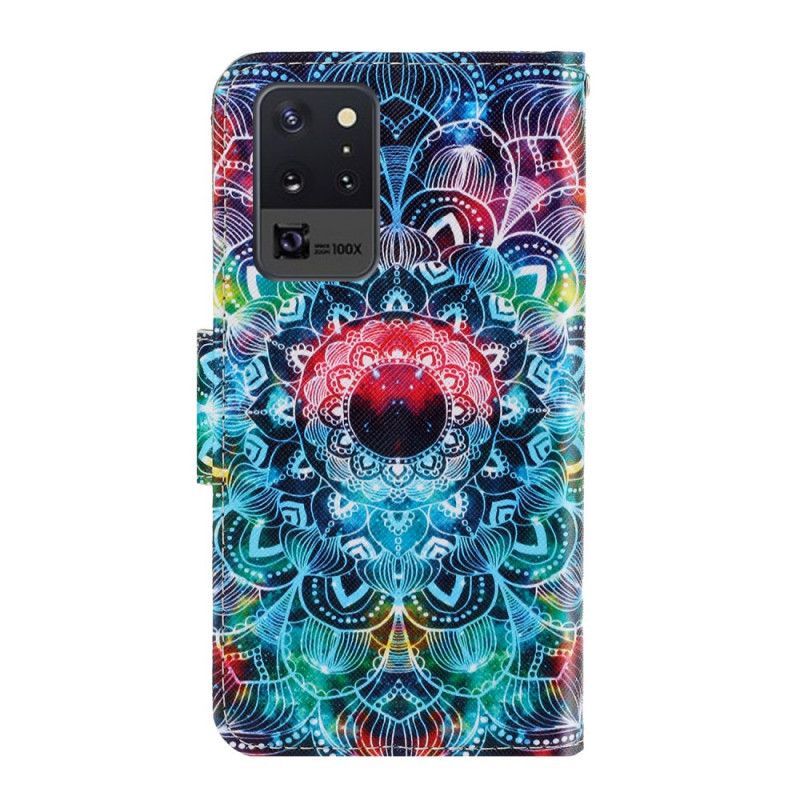 Flipové Pouzdro Na Samsung Galaxy Note 20 Ultra Okázalá Pásková Mandala