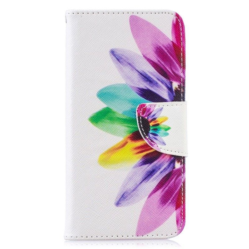 Flipové Pouzdro Na Samsung Galaxy S10e Akvarelová Květina