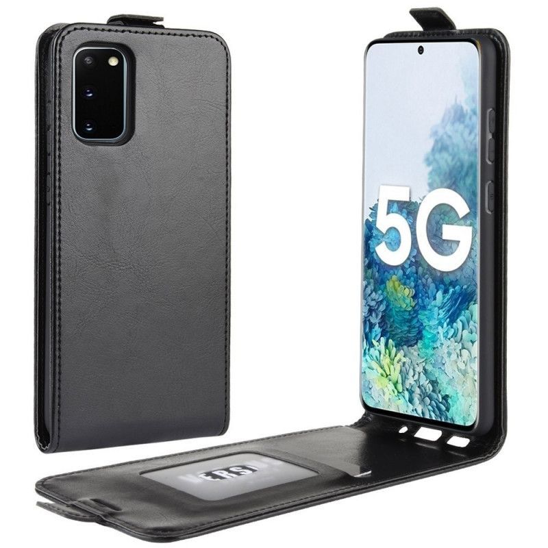 Flipové Pouzdro Na Samsung Galaxy S20 Fe Efekt Skládací Kůže