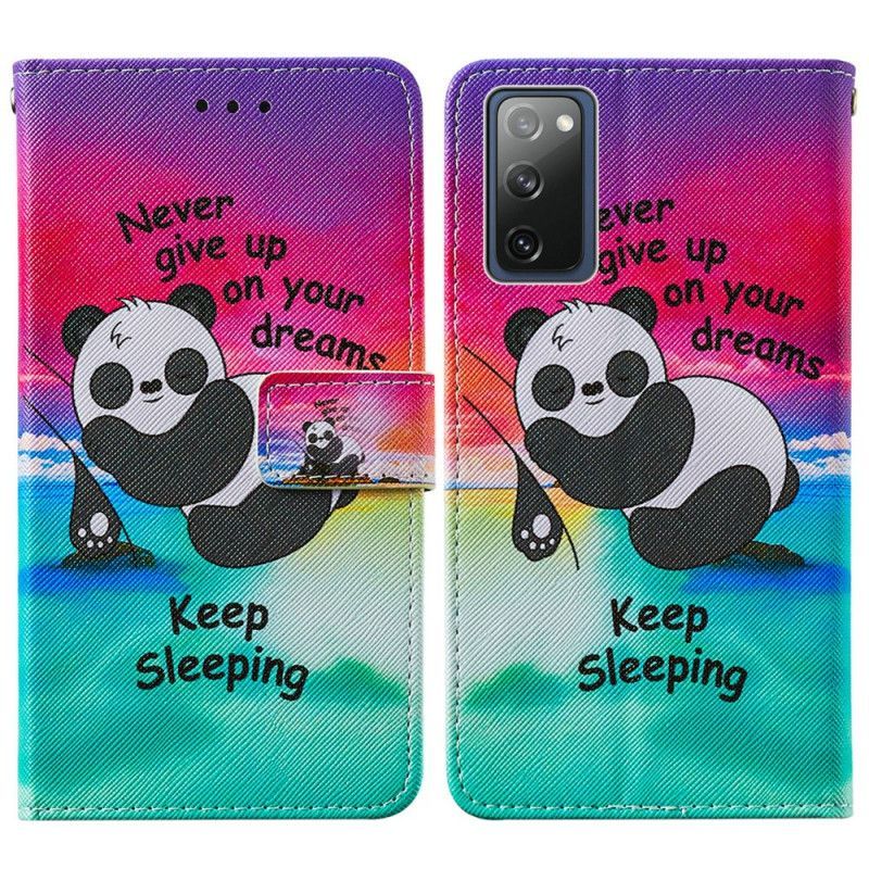 Flipové Pouzdro Na Samsung Galaxy S20 Fe Spíme Dál