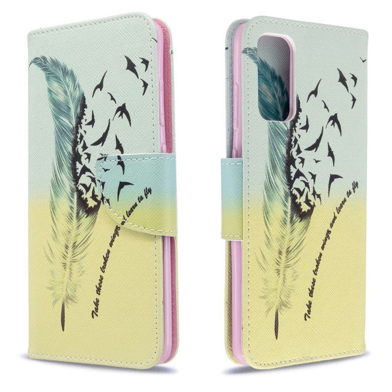 Flipové Pouzdro Na Samsung Galaxy S20 Naučte Se Létat