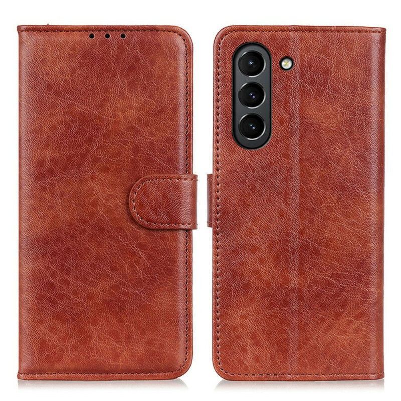 Flipové Pouzdro Na Samsung Galaxy S21 Fe Texturovaná Imitace Kůže