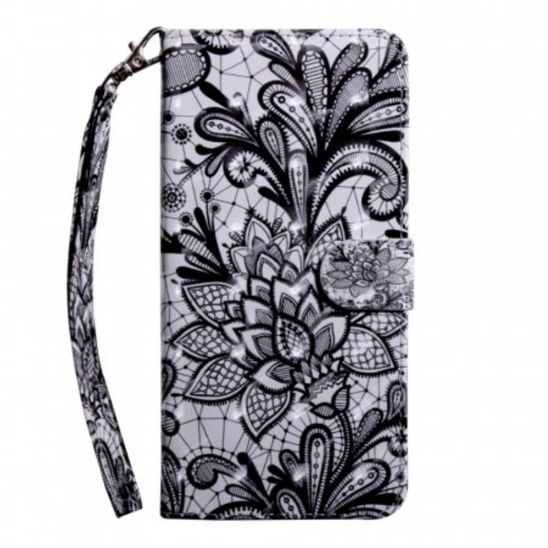 Flipové Pouzdro Na Samsung Galaxy S22 5G Elegantní Krajka
