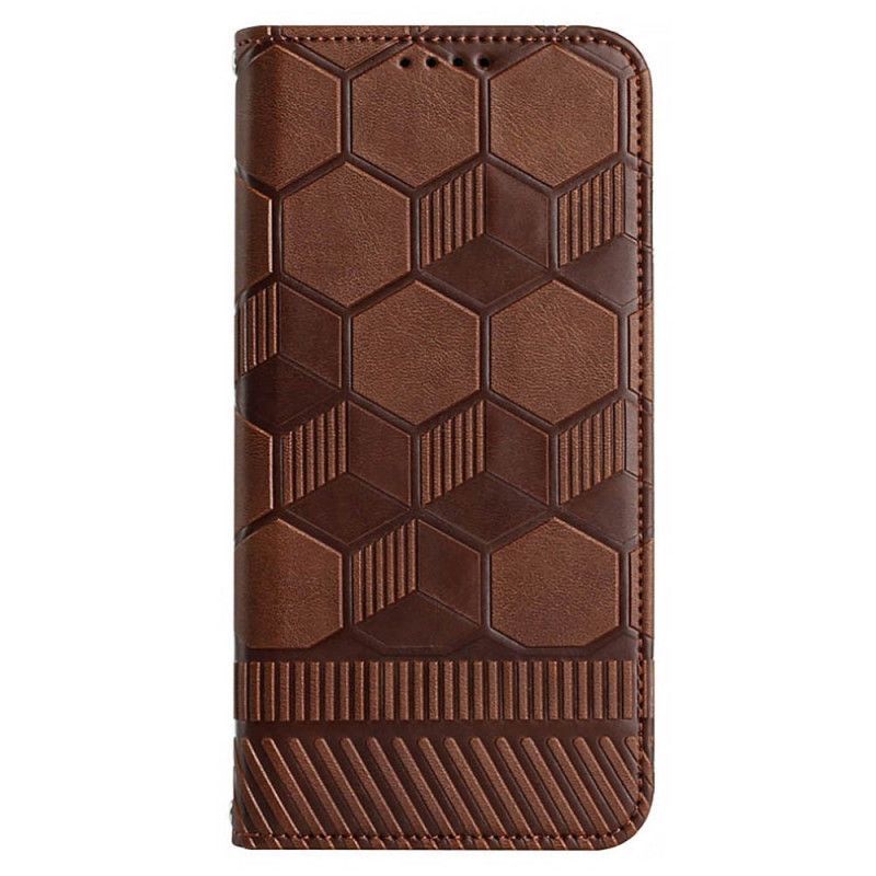 Flipové Pouzdro Na Samsung Galaxy S23 Ultra 5G Na Lana Strappy Fotbalový Styl