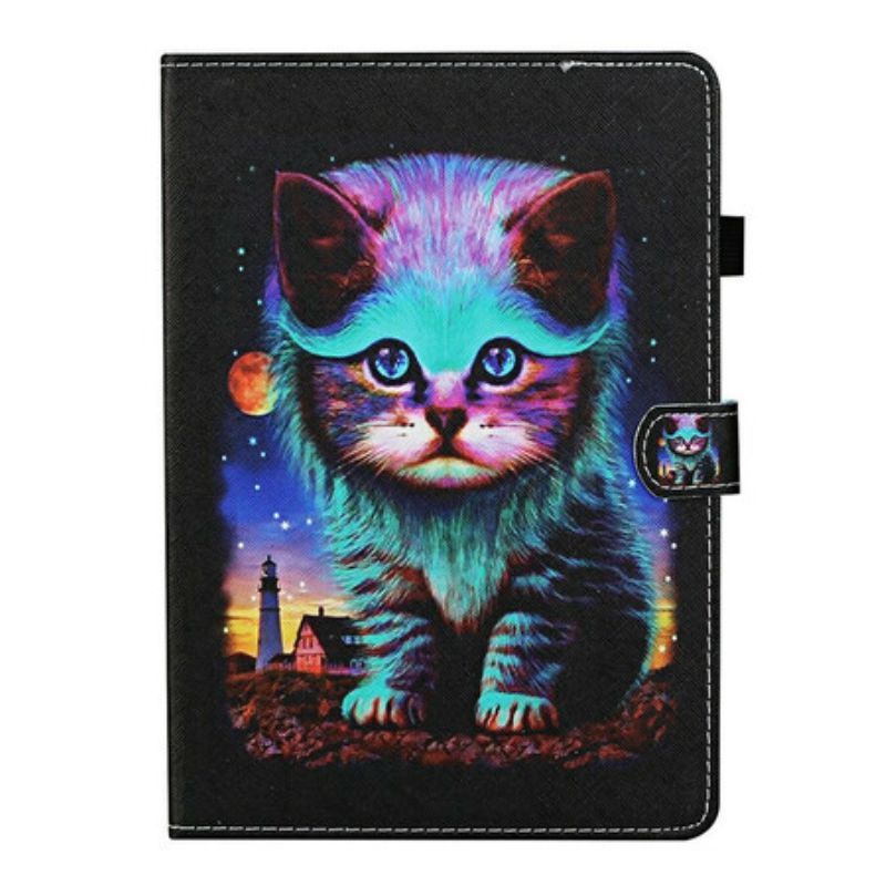 Flipové Pouzdro Na Samsung Galaxy Tab S8 / Tab S7 Elektrická Kočka