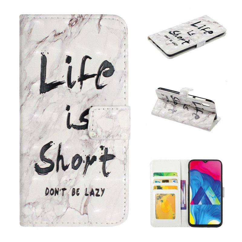 Flipové Pouzdro Samsung Galaxy A10 Život Je Krátký