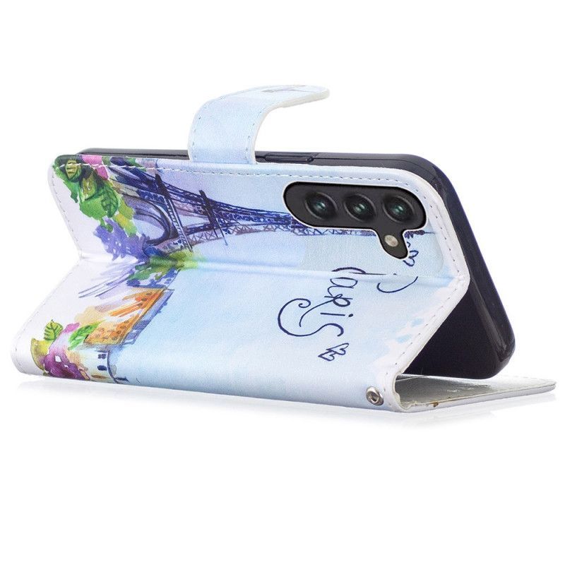 Flipové Pouzdro Samsung Galaxy A13 5g Malba Paříž