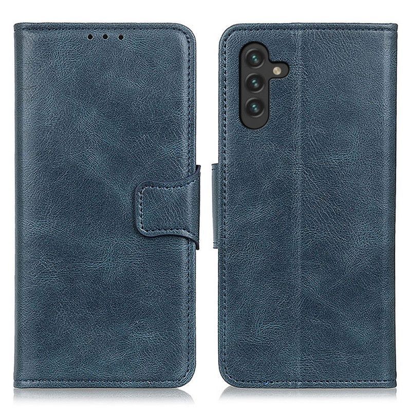 Flipové Pouzdro Samsung Galaxy A13 5g Oboustranná Spona S Koženým Efektem