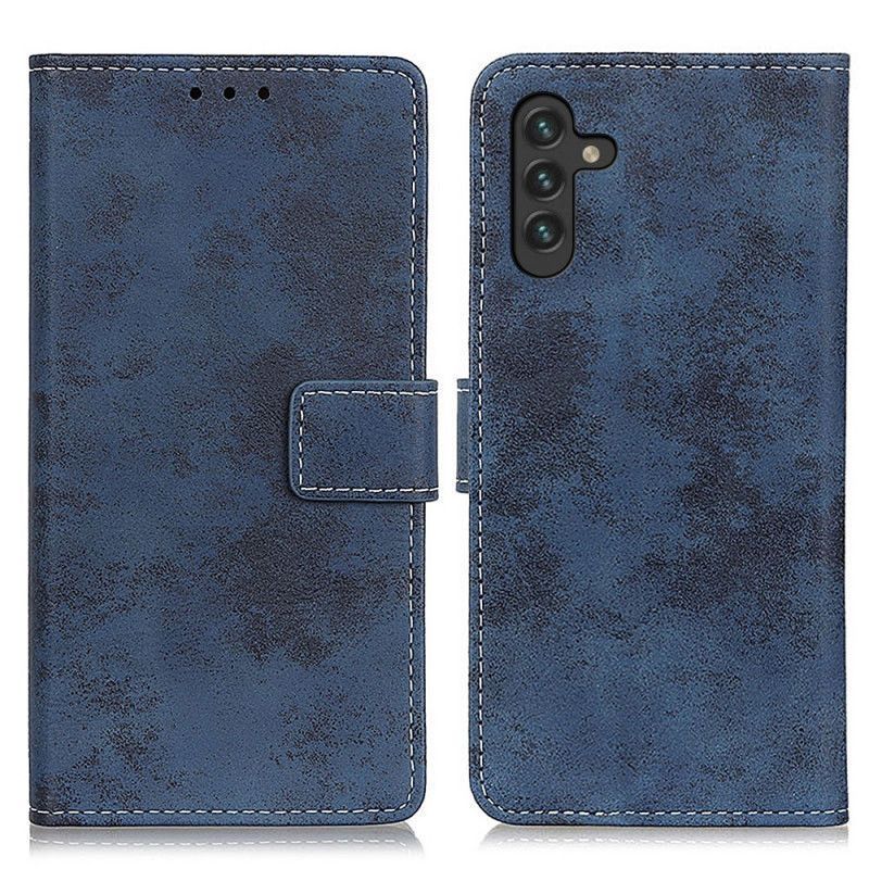 Flipové Pouzdro Samsung Galaxy A13 5g Starodávná Imitace Kůže