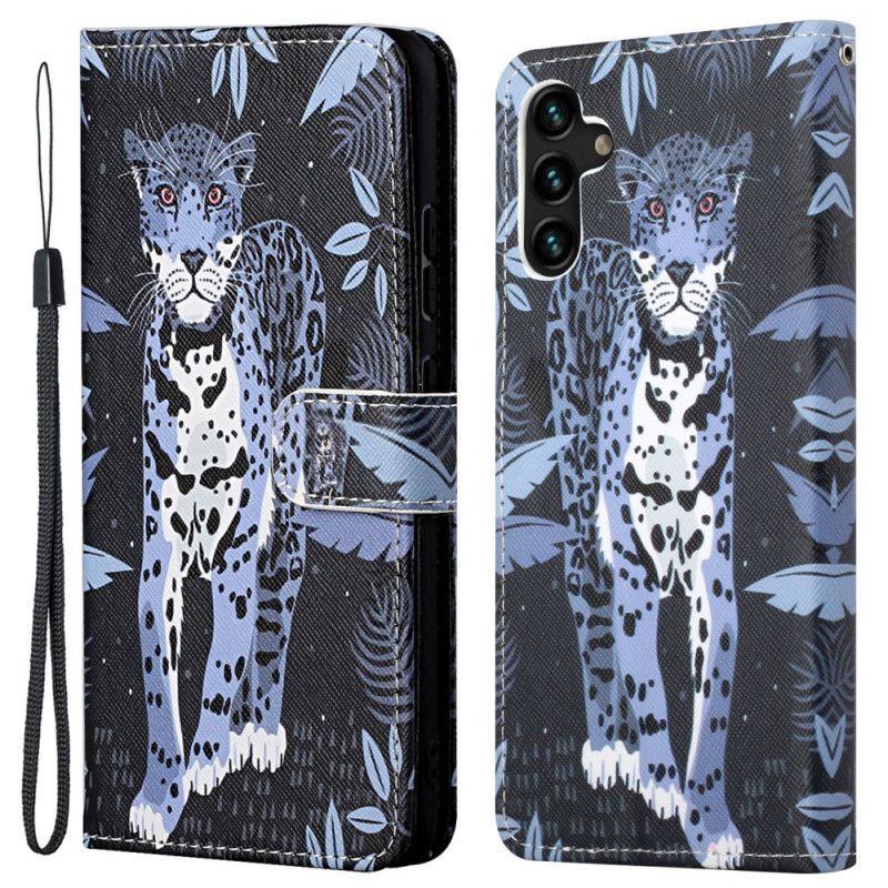 Flipové Pouzdro Samsung Galaxy A13 5g Tanga Leoparda