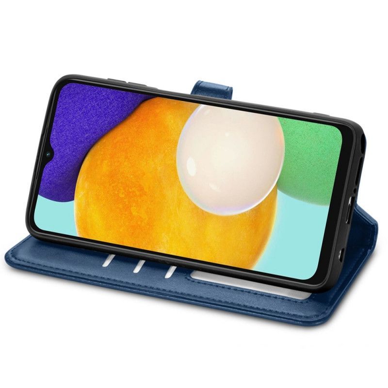 Flipové Pouzdro Samsung Galaxy A13 5g Umělá Kůže A Vintage Spona