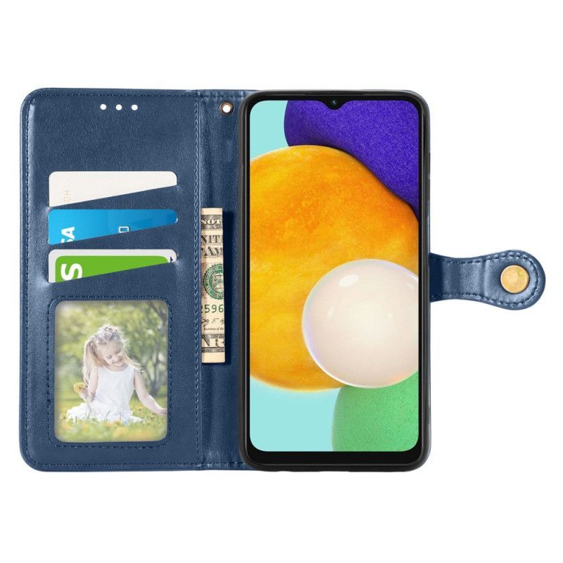 Flipové Pouzdro Samsung Galaxy A13 5g Umělá Kůže A Vintage Spona